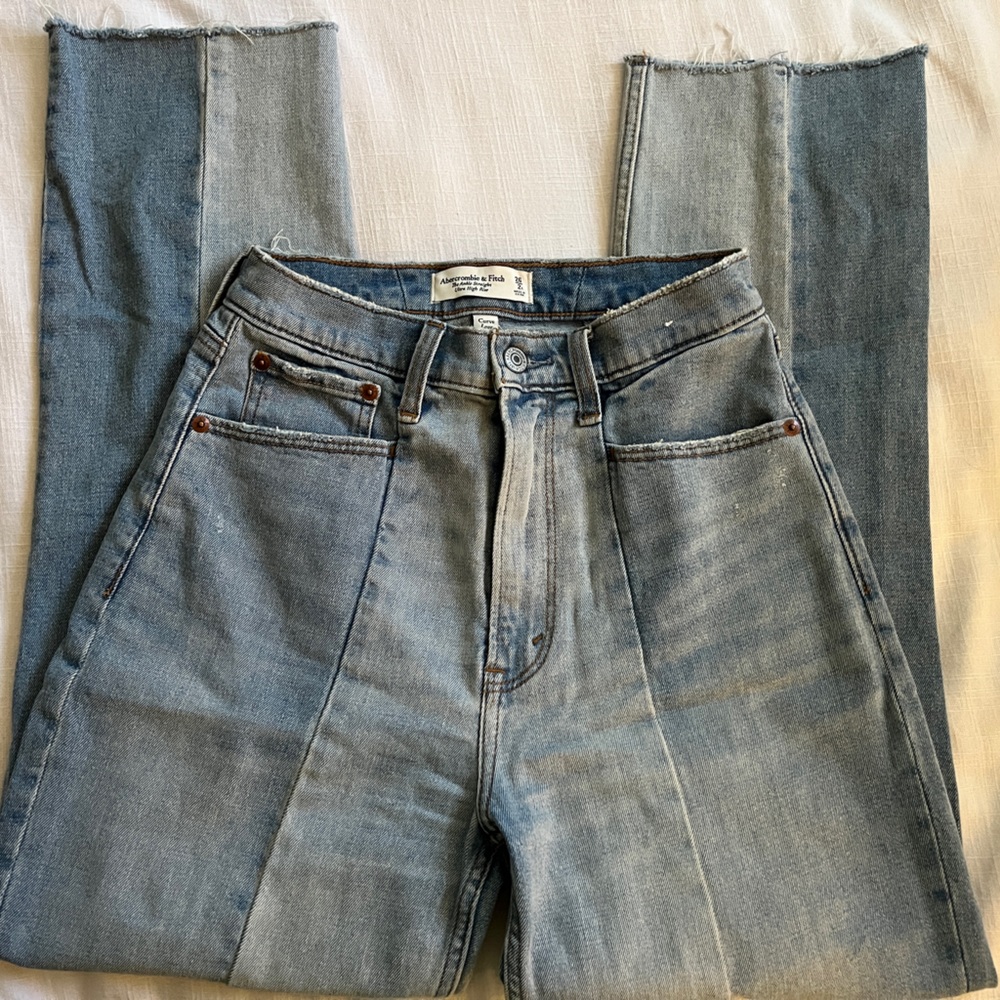 Two tone Abercrombie curve love high waisted jeans